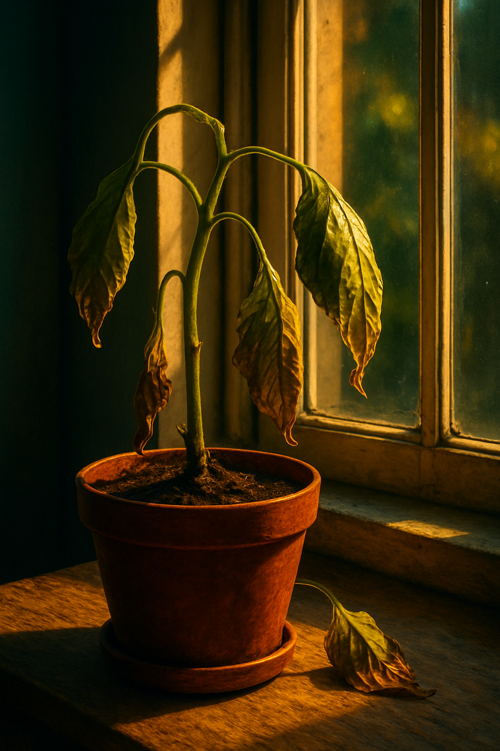 Wilting Plant caused by neglect